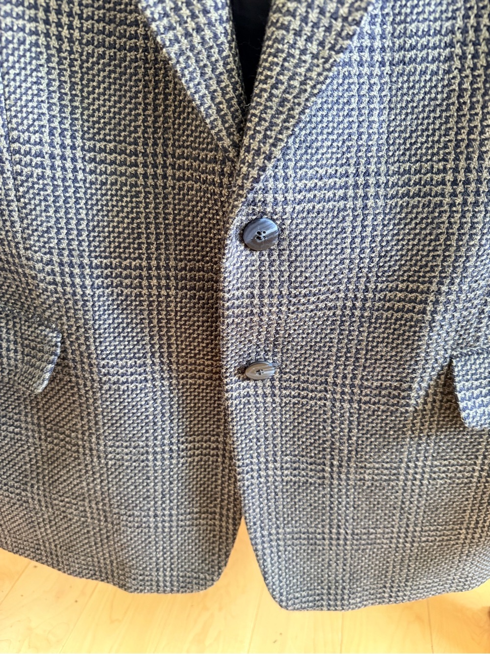 Jones New York Gray Check Coat - Picture 6 of 9